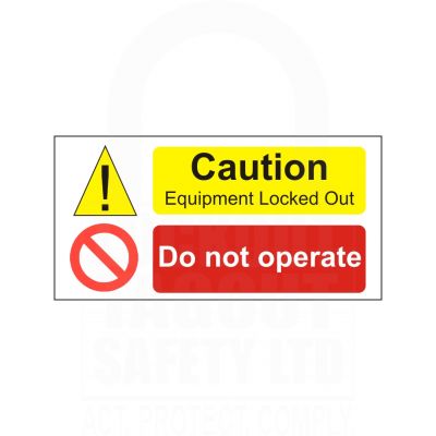 Magnetic Caution Sign 200 x 100mm